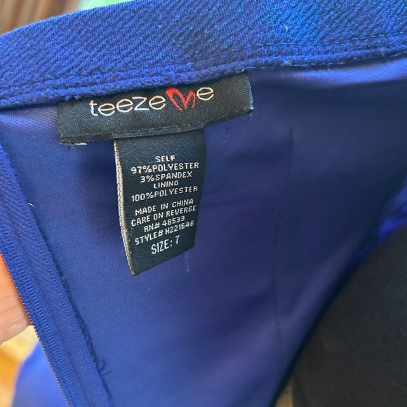 blue dress sequence tease me size 7 - Picture 4 of 4